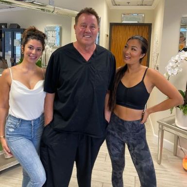 Jim Hooper with LA Fitness Model