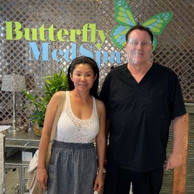 Jim Hooper with Vicky