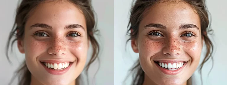 a woman with radiant, firm skin smiling confidently after undergoing ultherapy skin tightening treatment.