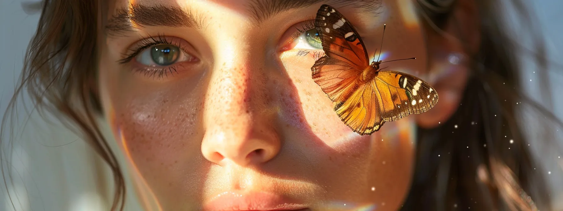 a woman with radiant skin and a youthful glow after undergoing a butterfly facelift.